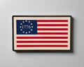 1776 Colonial American Flag patriotic wall sign
